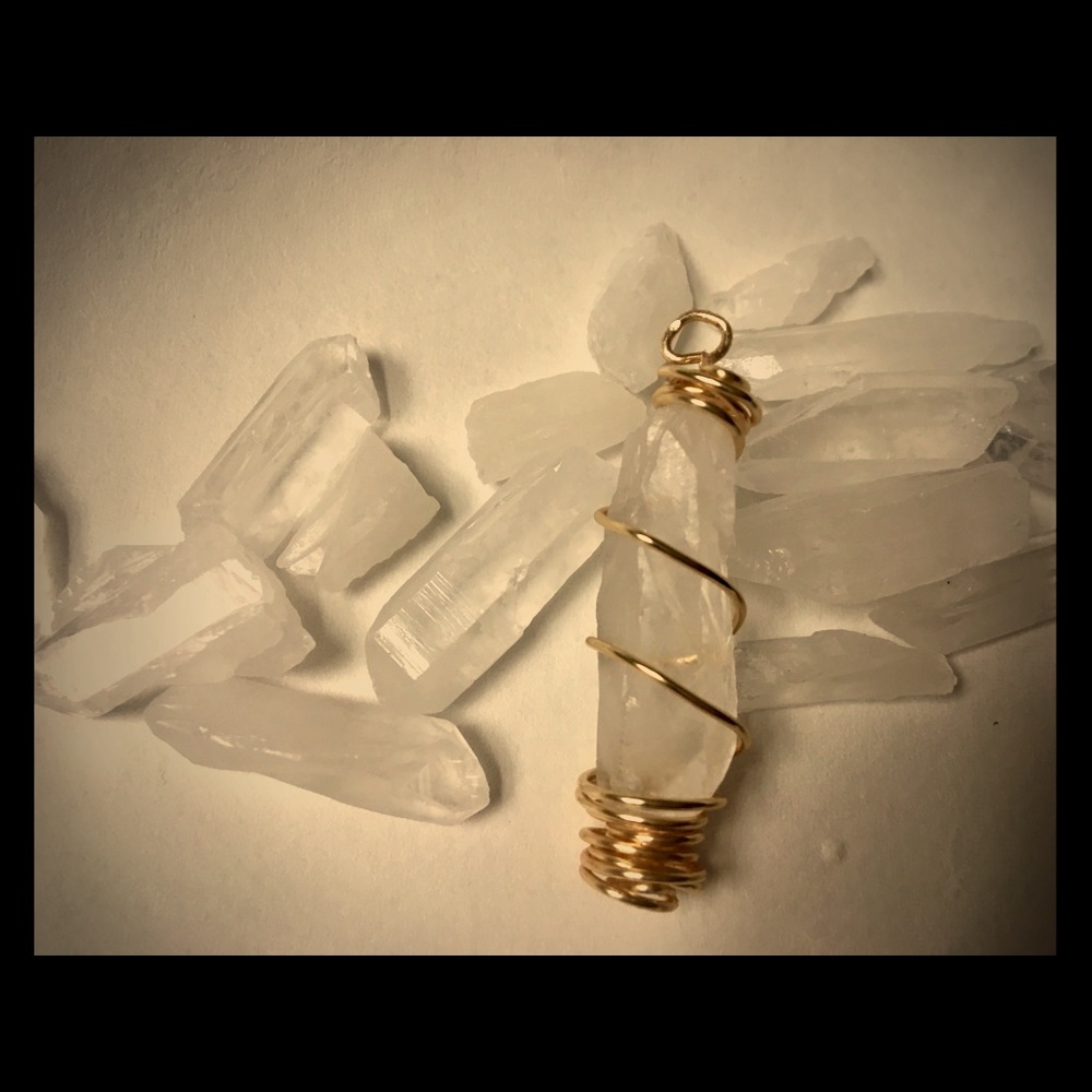Handmade Wire Wrapped Crystal Quartz